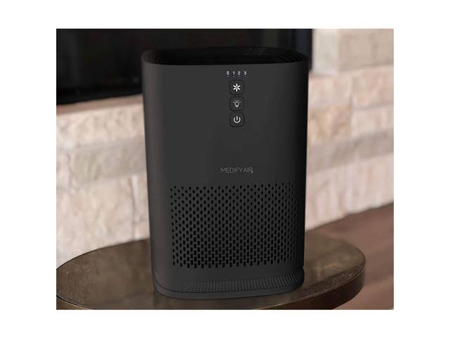 Medify Air MA-14 Compact Tabletop Home Air Purifier with HEPA Replacement Filter, Black