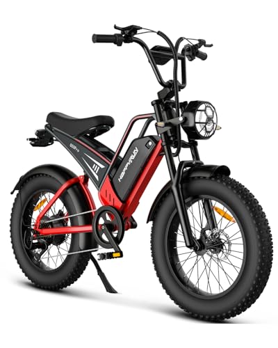2000W Electric Bike for Adults, 48V 25Ah Removable Battery, Up to 35MPH and 75+ Miles Range, 7-Speed Transmission, 20" Fat Tires Ebike, 3-Pedal-Assist Levels
