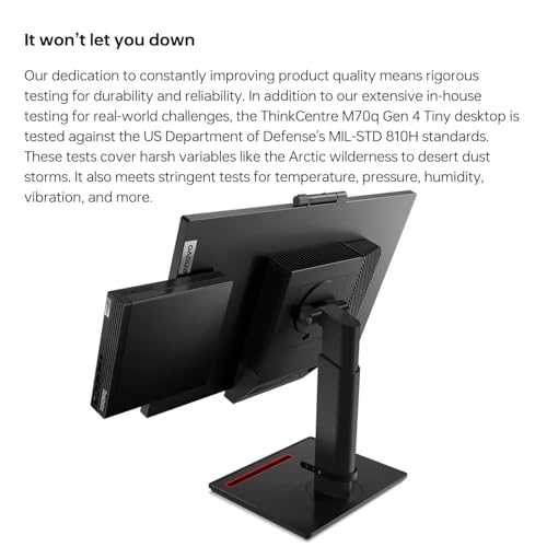 Lenovo ThinkCentre M70q Gen 4 MFF Tiny 1L Mini PC Business Desktop Computer, 13th Gen Intel 16-Core i7-13700T up to 4.9GHz, 32GB DDR4 RAM, 2TB PCIe SSD, WiFi 6, RJ45, HDMI, Windows 11 Pro, venthear