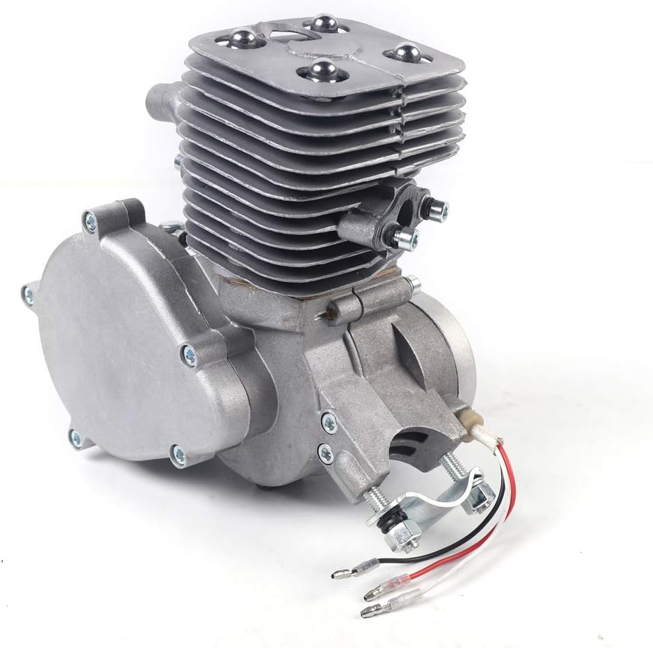 100CC Bicycle Engine Complete Kit, 2 Stroke Petrol Bicycle Motorized 48km/H Complete Bike Conversion Set, Gas Motorized Motor Bike Engine Kit for 26", 28"