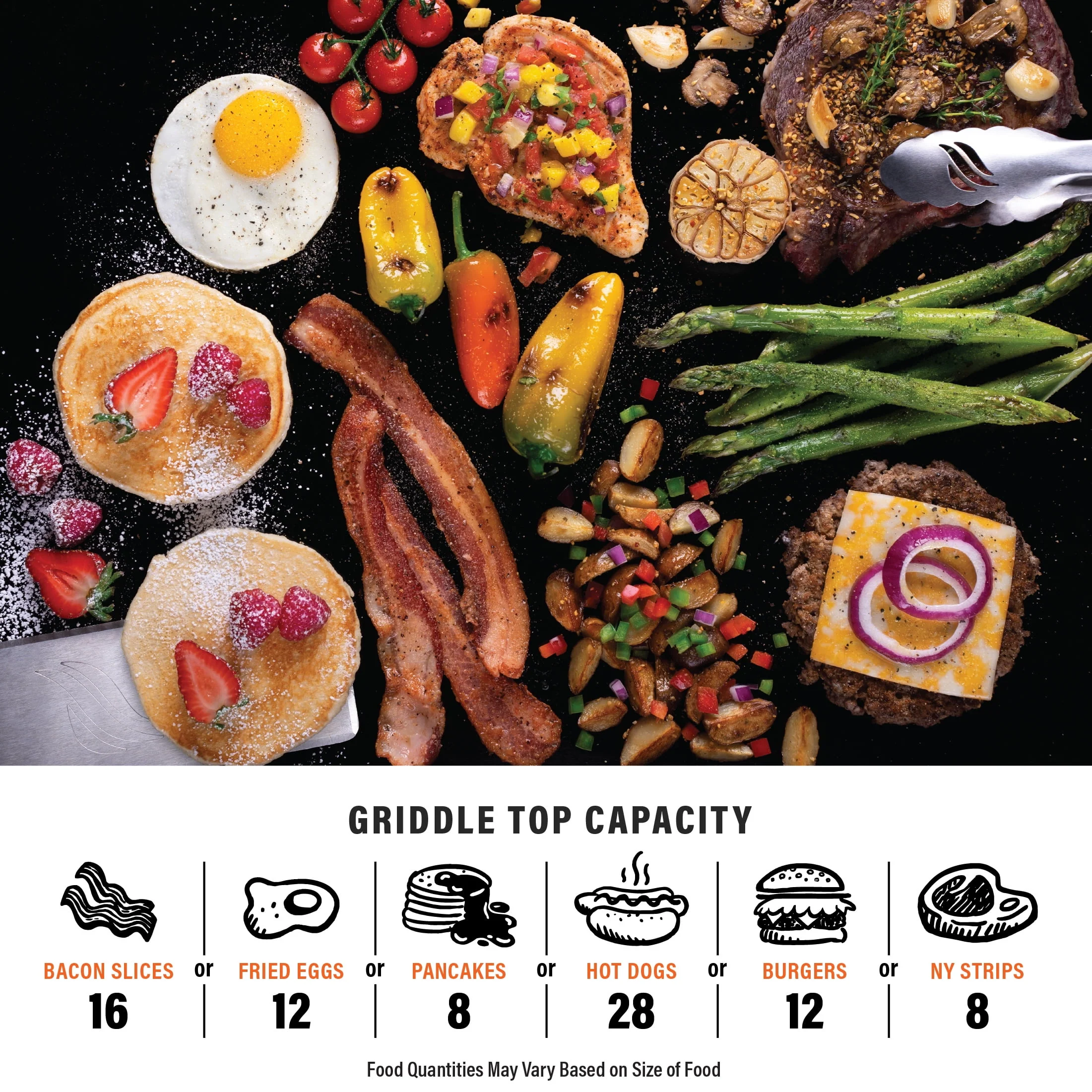 Blackstone Adventure Ready 20”x14” 2-Burner Propane Camping Griddle (Model 2246) with Latching Hood and Handle