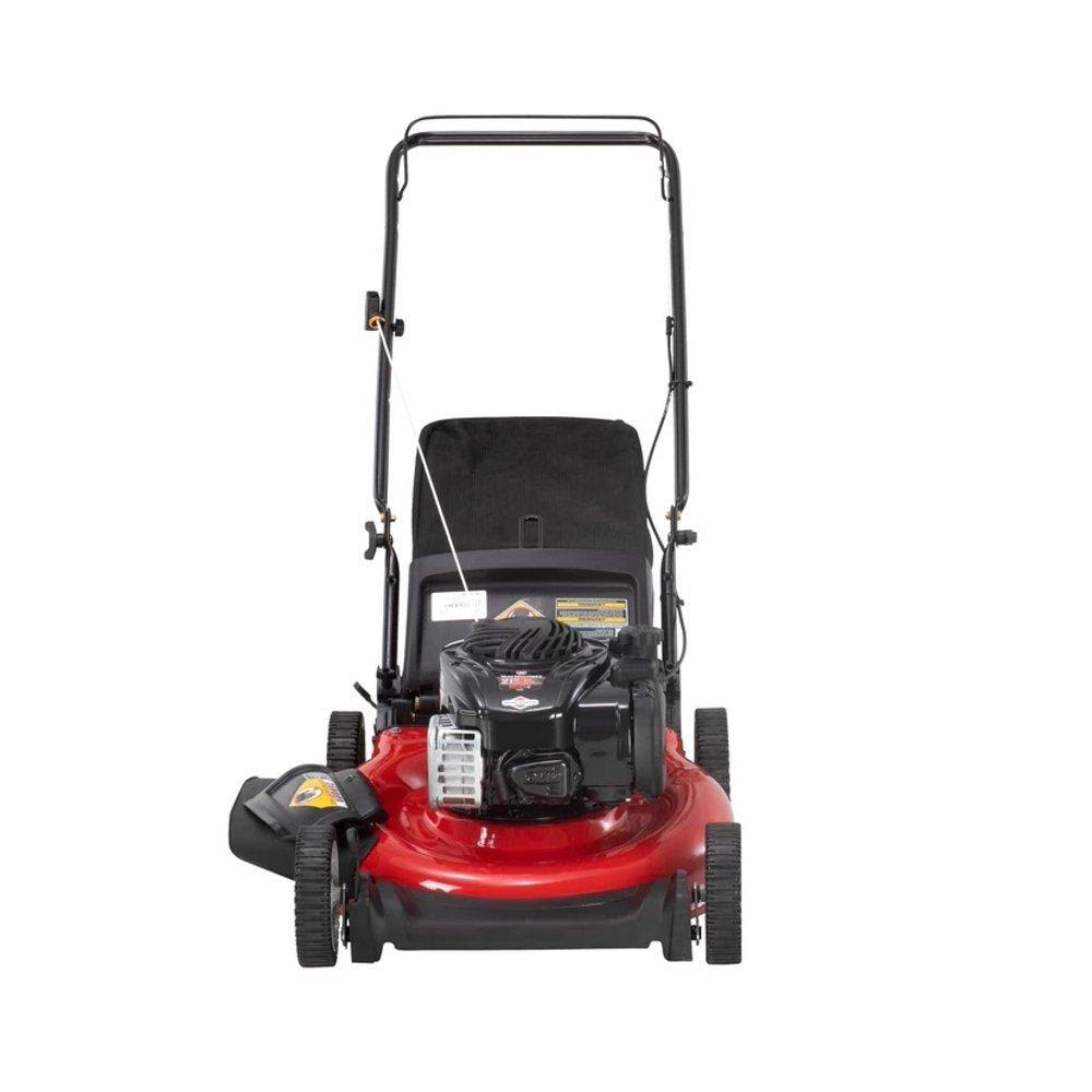 Yard Machines 21x22 3-in-1 GAS Push Mower with Rear Bag, Mulching, Side-Discharge Capabilities 140cc