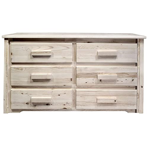 Montana Woodworks Dresser - 6 Drawer Unfinished