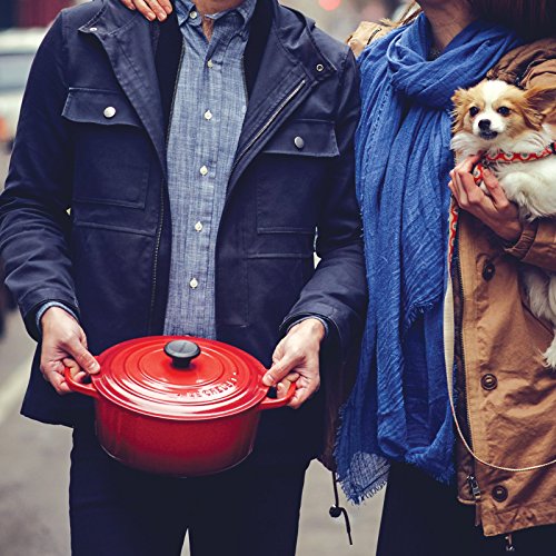 Le Creuset Enameled Cast Iron Signature Round Dutch Oven, 9 qt., Cerise