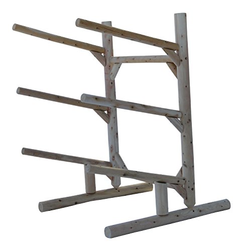 3-Place One-Sided Kayak/Canoe Rack, Freestanding Kayak Storage Rack Kayak Racks for Outdoor Storage Surfboard Rack or SUP Storage Rack Canoe Storage Rack Paddle Board Rack
