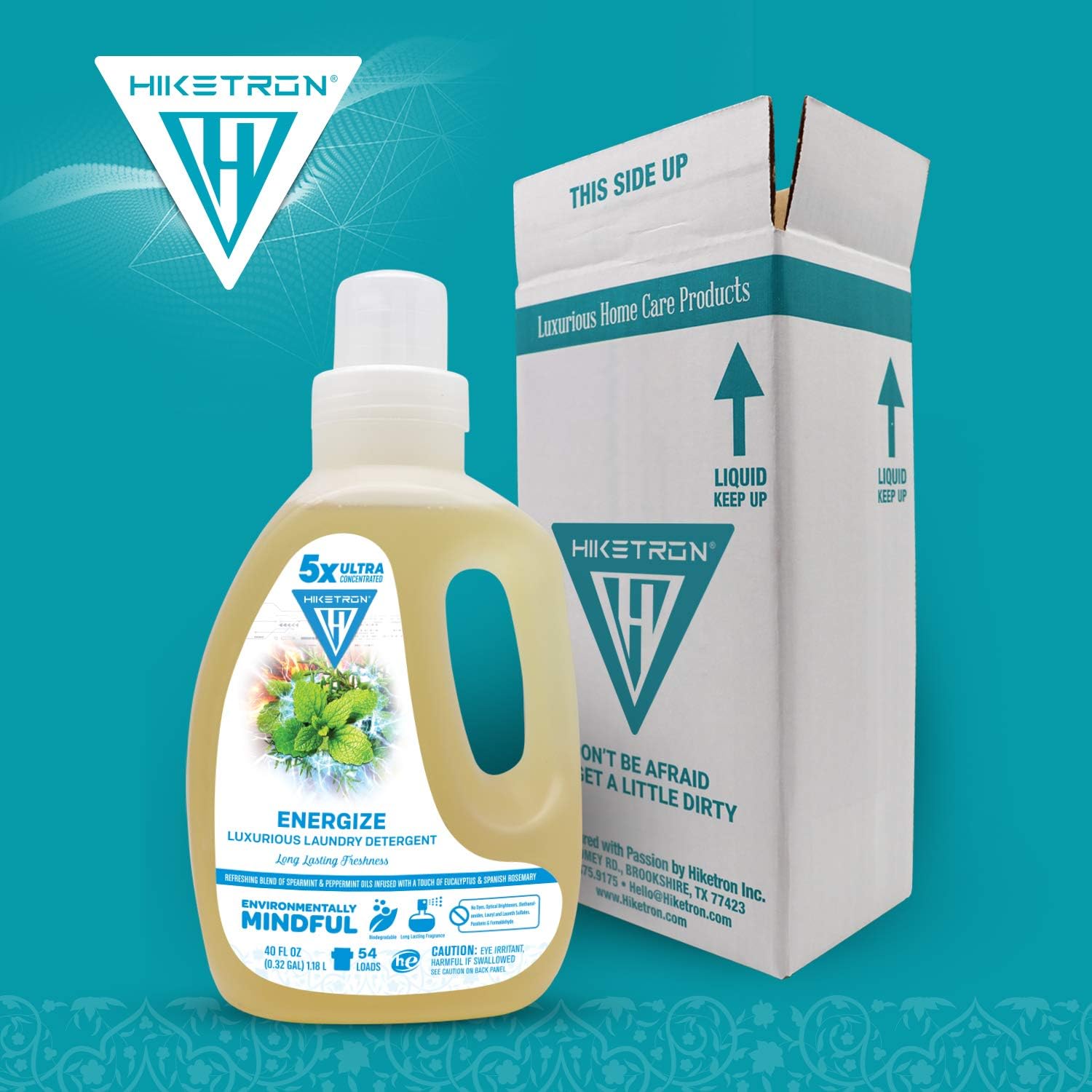 Fresh Scent Laundry Detergent (Energize, 1 Pack) Pack of 2