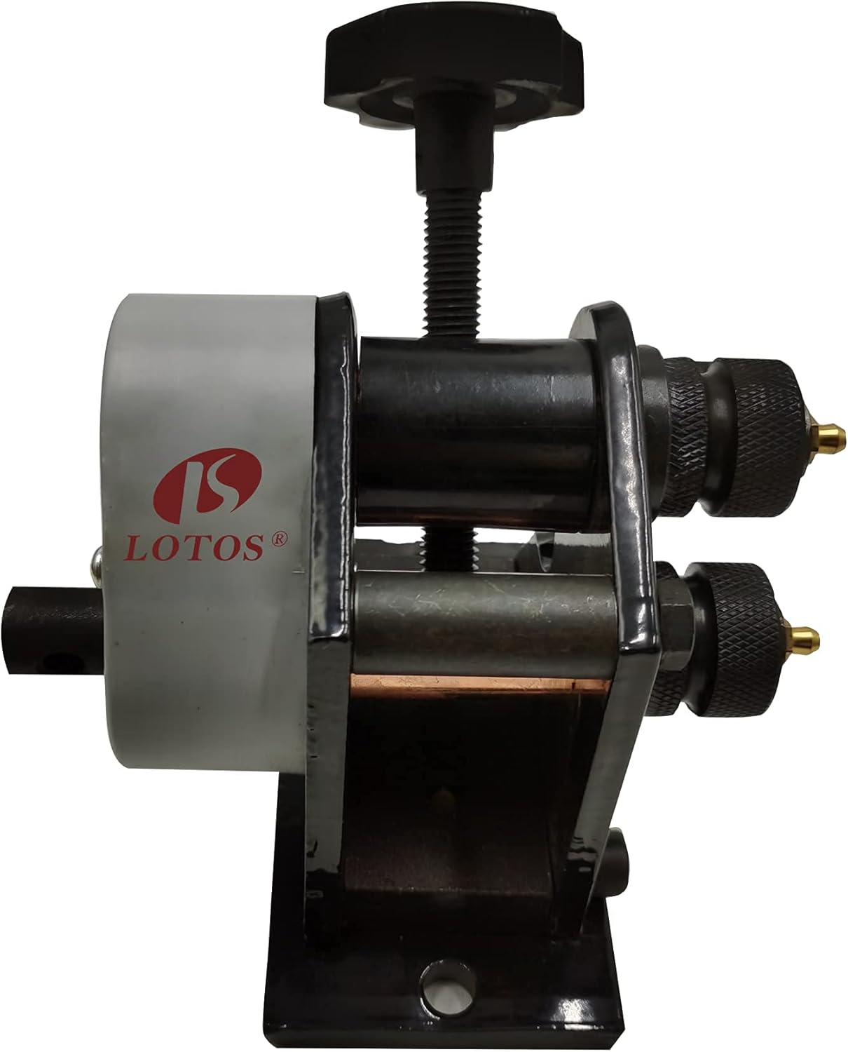 Lotos RR01 Portable Hand Crank Ring Roller Up to 1/4 Round Stock & 3/16 x 1 Flat Stock and 3 or Larger Circular Rings Capacity