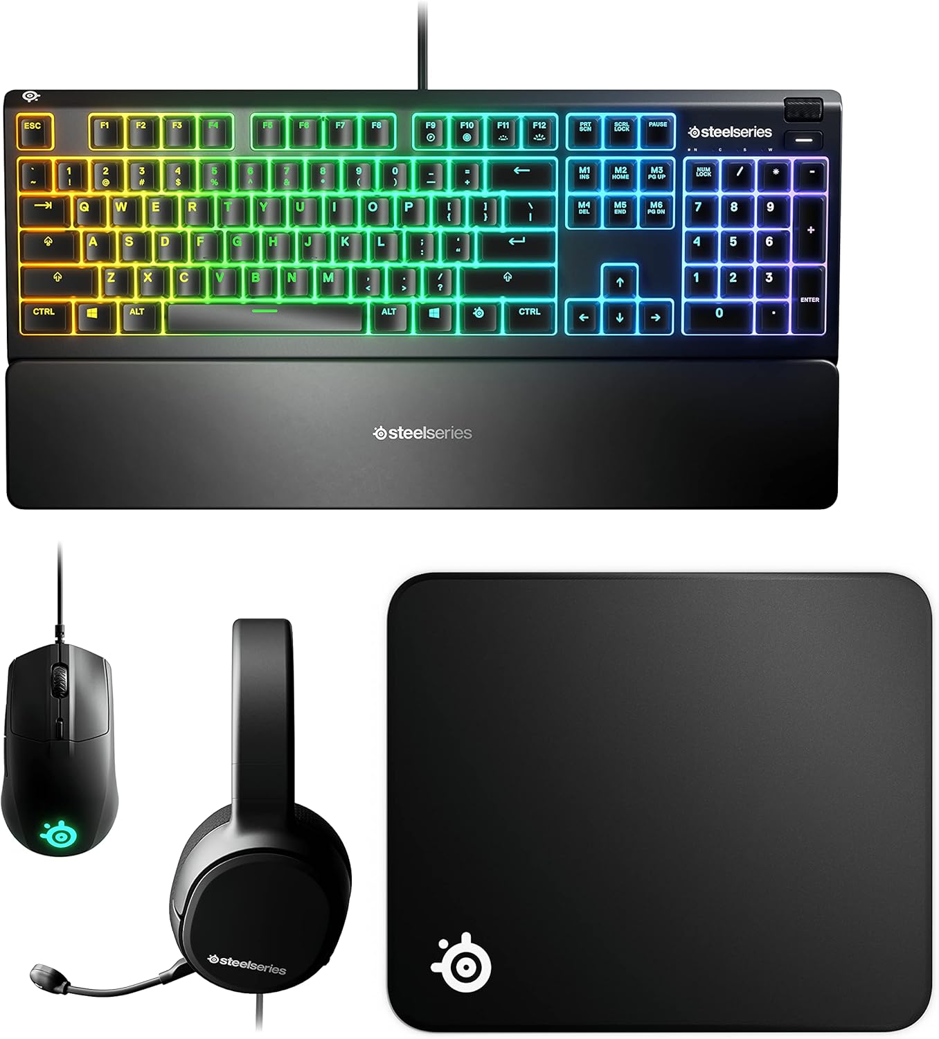 SteelSeries Rival 5 Gaming Mouse with PrismSync RGB Lighting and 9 Programmable Buttons �C FPS, MOBA, MMO, Battle Royale �C 18,000 CPI TrueMove Air Optical Sensor - Black