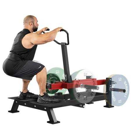 Syedee Belt Squat Machine Leg Machine for Strength Training Hack Squat Machine with Weightlifting Belt - Sports Supplies Online Store