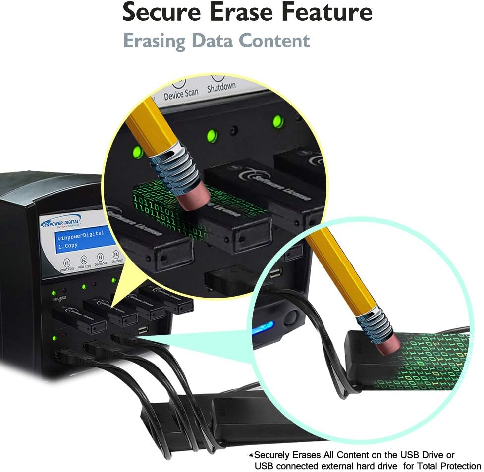 Vinpower Digital USBShark Standalone USB Flash Drive Duplicator - 7 Targets (High Speed)