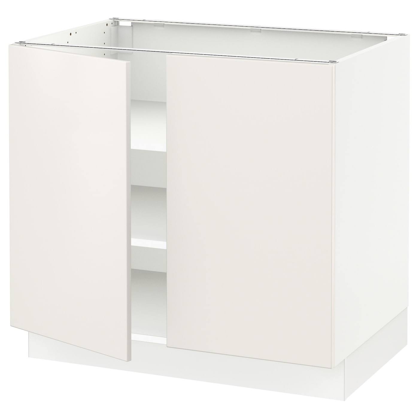 IKEA - SEKTION Base Cabinet with shelves/2 Doors, white/Veddinge White, 36x24x30 19345158
