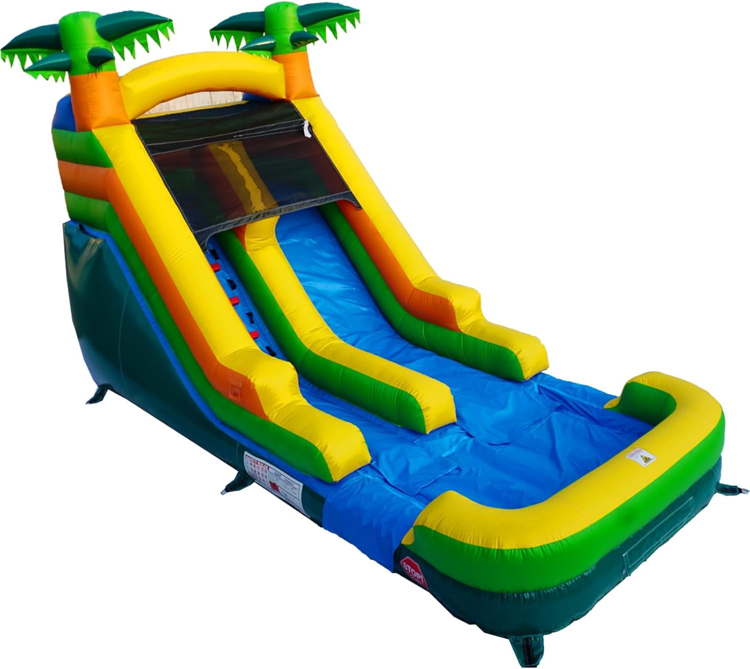 Commercial PVC Inflatable Water Slide Bounce House with Air Blower for Kids or Adults,Semi Commercial,Park Use,High Slide with Shallow Pool,Backyard Water Play Slide,Large 20' x 9.4'x 13’