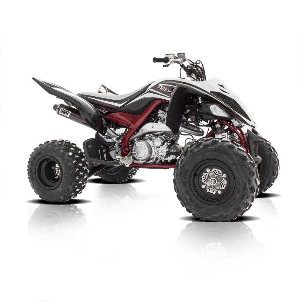 HMF Racing Black Performance Full System Exhaust for Yamaha Raptor 700 15-20 End Cap- Turn-Down-Black