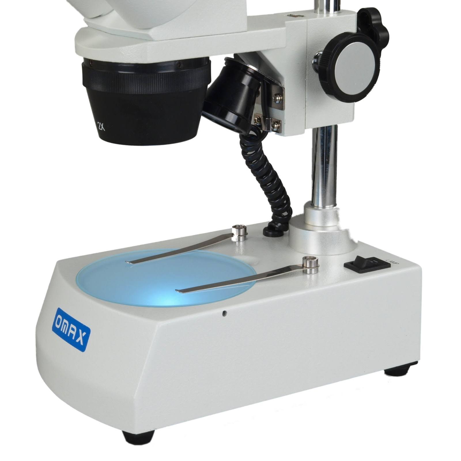 OMAX 20X-40X-80X Cordless Stereo Binocular Microscope with LED Lights, 5MP Camera, Cleaning Pack