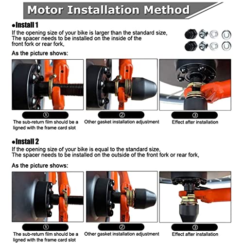 48V 1000W 1500W Electric Bicycle Conversion Kit, Rear Wheel Electric Bike Motor Conversion Kit, Smart Motor Controller, Twist Throttle, Dual Mode Controller E-Bike Cycling Hub,48V1500W-20inch