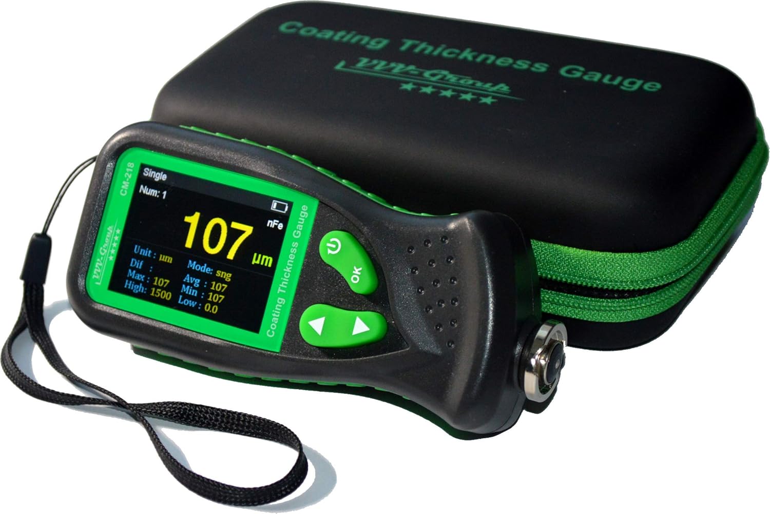 Digital Coating Thickness Gauge CM-218 for Automotive Paint Thickness Measurement (Resolution 0.01mils)