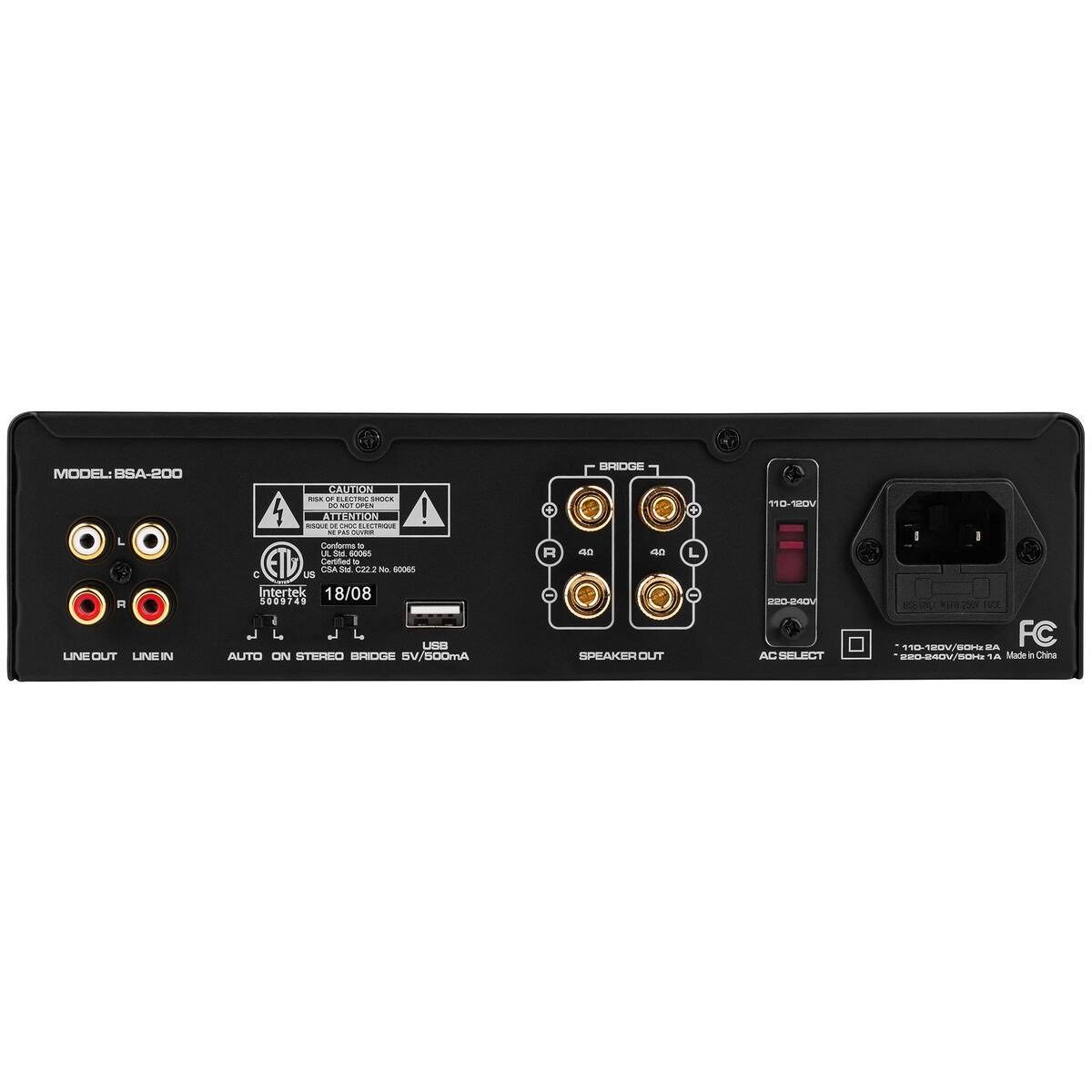 Dayton Audio - Bsa-200 -200W Bass Shaker Bridgeable Stereo Amplifier with Remote