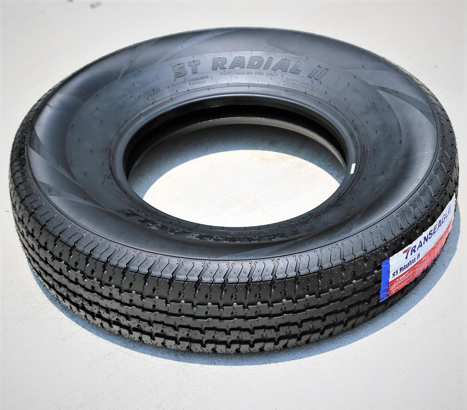 Set of 4 (FOUR) Transeagle ST Radial II Premium Trailer Radial Tires-ST205/75R14 205/75/14 205/75-14 105/101L Load Range D LRD 8-Ply BSW Black Side Wall
