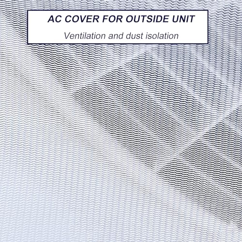 Air Conditioner Cover Heavy Duty AC Window Unit Cover, Universal AC Rain Cover Air Conditioner Sun Shade Cover Anti-Snow Protective Cover, Outdoor AC Units Protection Heat Pump Unit Cover