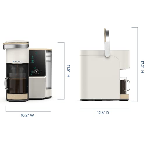 BRUVI The Bruvi Bundle in Black | Single-Serve Coffee System | Includes 20 Coffee and Espresso B-Pods + Bruvi Coffee Brewer + Premium Water Filter Kit