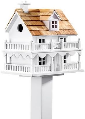 Plow & Hearth 11269 Outdoor Wooden Cape Cod Bird House