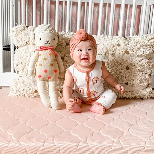 Newton Baby Crib Mattress and Toddler Bed - 100% Breathable Proven to Reduce Suffocation Risk, 100% Washable, 2-Stage, Non-Toxic Better Than Organic, Removable Cover - Deluxe 5.5" Thick- White
