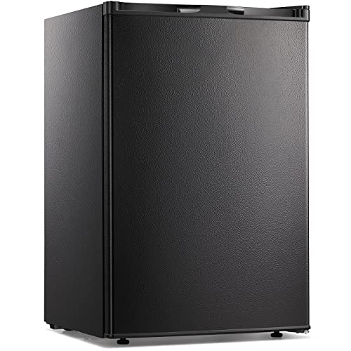 Kismile Compact Upright Freezer with Reversible Single Door,Removable Shelves Mini Freezer with Adjustable Thermostat for Home/Kitchen/Office