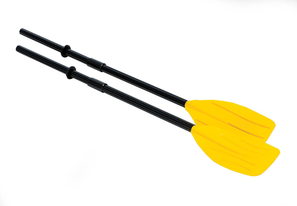 Intex Inflatable 2 Person Floating Boat Raft Set w/ Oars u0026 Air Pump (4 Pack)
