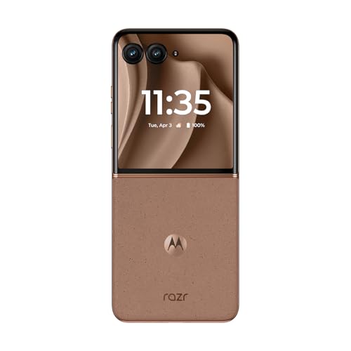 Motorola Razr+ 2025 | Unlocked | Made for US 12/256GB | 50MP Camera | Pantone Mocha Mousse