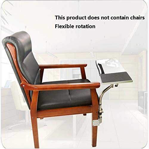 Keyboard Tray, Creative Laptop Bracket Keyboard Mouse Pad Bracket Lift Swivel Chair/Computer Chair/Boss Chair Multifunctional Comfortable Ergonomic Adjustable,White