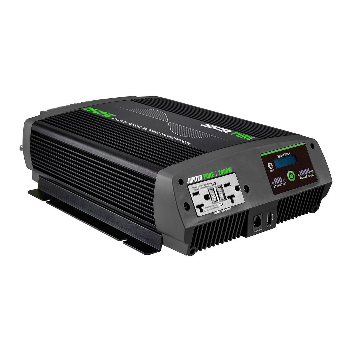 JUPITER PURE 2000 Watt Continuous/4000 Watt Peak Pure Sine Wave Power Inverter
