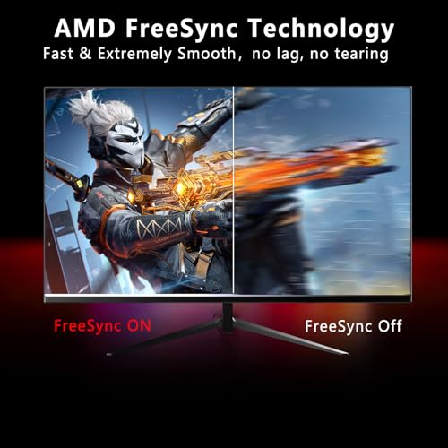 FYHXele Gaming Monitor, Computer Monitor, 1ms, Premium Display, Eye Care, DisplayPort, HDMI, VESA Mount
