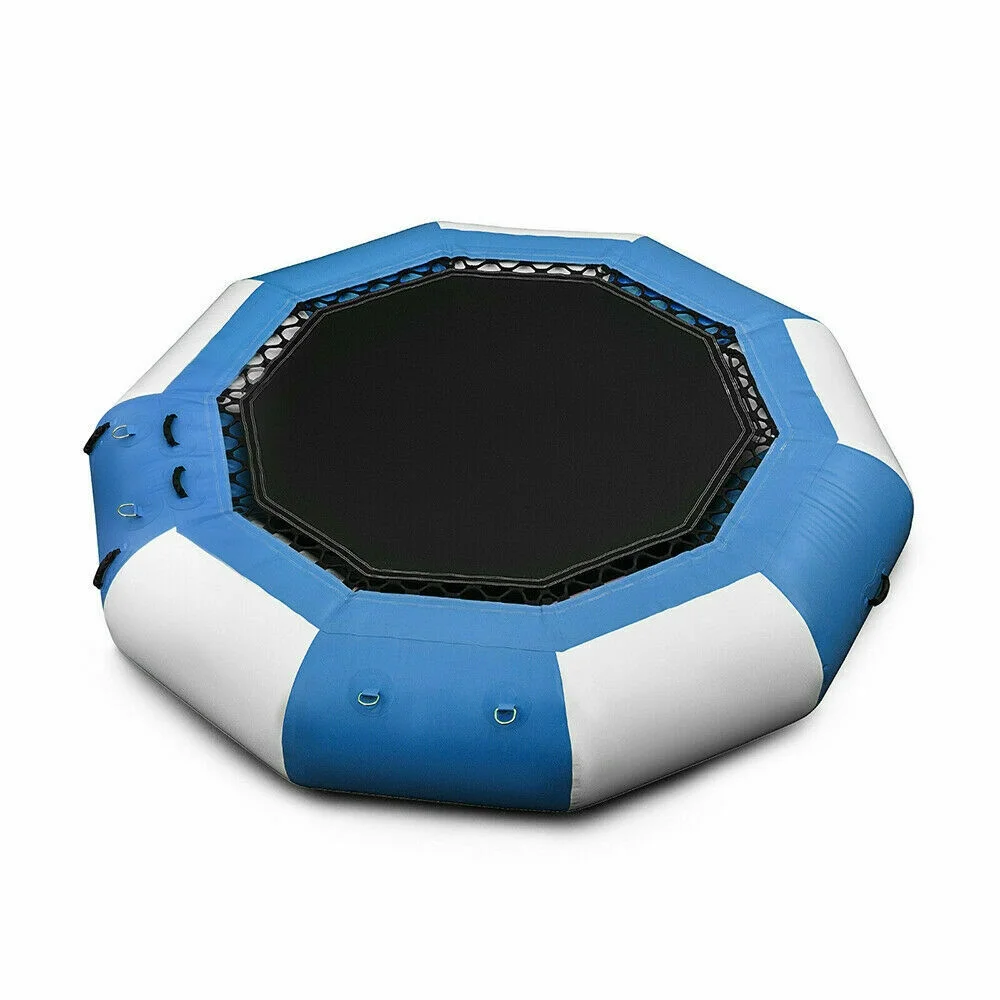 TFCFL 17Ft Inflatable Water Trampoline Floating Bouncing Water Bouncer Lake Pool
