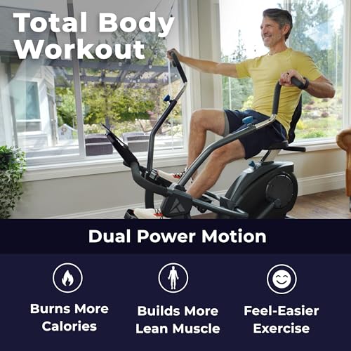 FreeStep LT3 Recumbent Cross Trainer Stepper - Zero-Impact Exercise w/Patented Physical Therapy Stride Technology, Whisper-Quiet, Free App w/Trainer-Led Workouts
