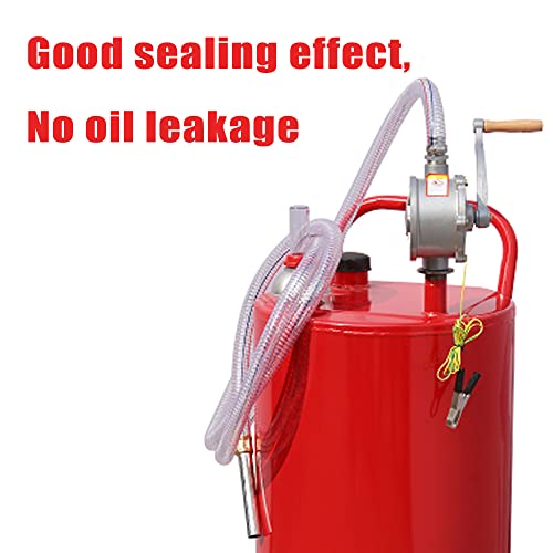 PartsFlow 35 Gallon Gas Caddy Fuel Tank Gasoline container Diesel portable gas tank w/pump Rolling & Solid Rubber Wheels for Weeder,Snow blower,Pickup truck,ATV,Water Scooter,Yacht,UTV,Motorcycle