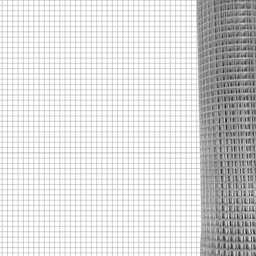 Hardware Cloth 1/4inch 36inx100ft Galvanized After Welding Square Metal Mesh Wire Mesh Fencing Wire Diameter 0.8mm Wire Chicken Coop for Vegetables Garden Animal Enclosure