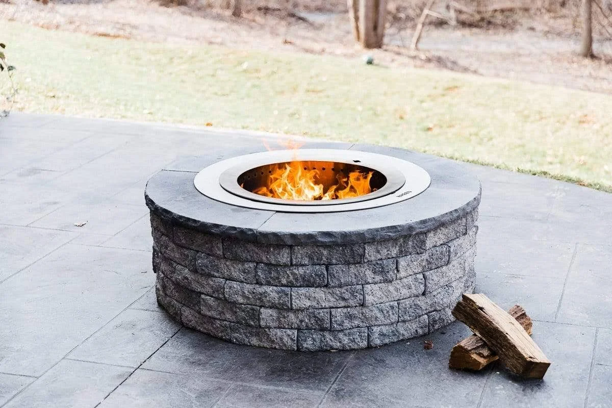Breeo x Series 24 Smokeless Fire Pit Insert Package | Corten Steel | American Made