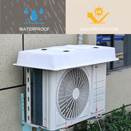 Air Conditioner Cover Heavy Duty AC Window Unit Cover, Universal AC Rain Cover Air Conditioner Sun Shade Cover Anti-Snow Protective Cover, Outdoor AC Units Protection Heat Pump Unit Cover