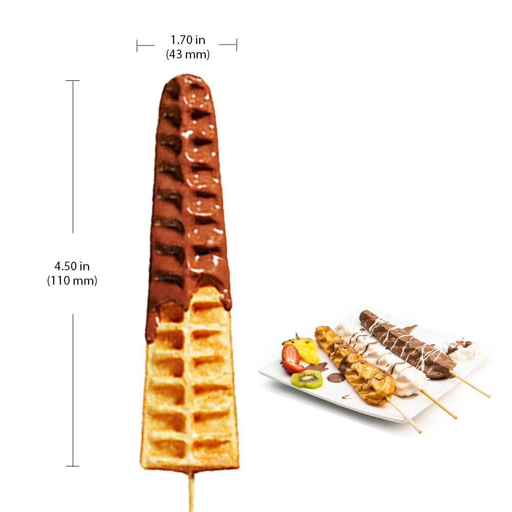 ALDKitchen Stick Waffle Maker | Professional Stainless Steel Waffle Iron | 6 Small Stick Waffles 110V