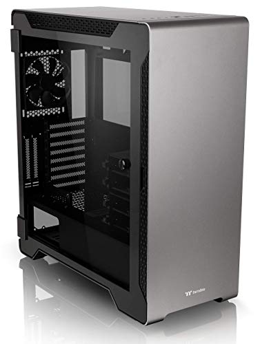 Thermaltake A500 Aluminum Tempered Glass ATX Mid Tower Gaming Computer Case with 3 Fans Pre-Installed CA-1L3-00M9WN-00