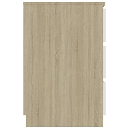 Chipboard Writing Desk with 6 Drawers Computer Desk Worktable Console Table Space Saving Design Reading Table Office Desk Side Table for Living Room Bedroom Office Tiny House 55.1" x 19.7" x 30.3"