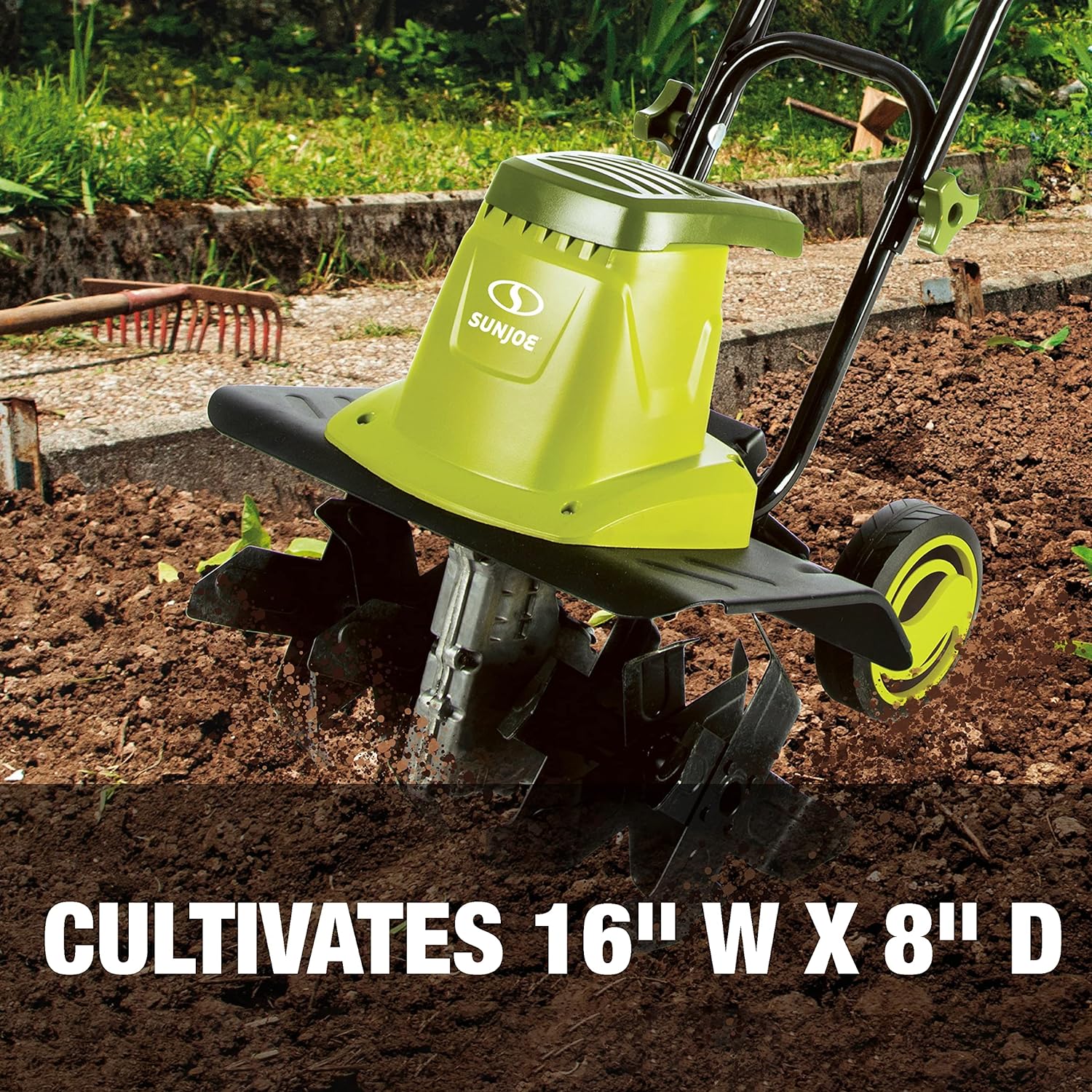 Sun Joe TJ604E 16-Inch 13.5 AMP Electric Garden Tiller/Cultivator