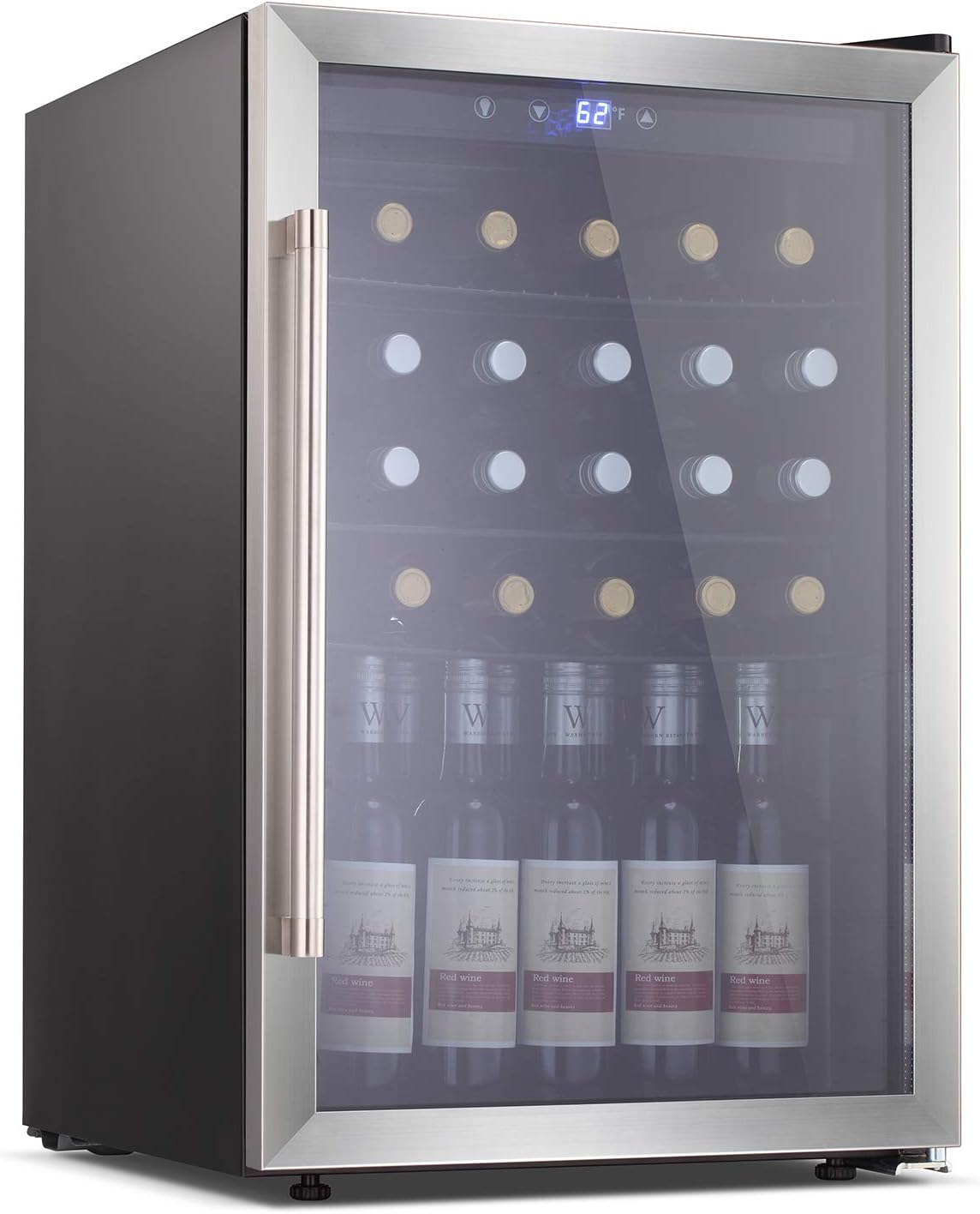 Antarctic Star Beverage Refrigerator Cooler-120 Can Mini Fridge Glass Door for Soda Beer or Wine – Glass Door Small Drink Dispenser Machine Touch Screen for Home, Office or Bar, 4.5cu.ft.…