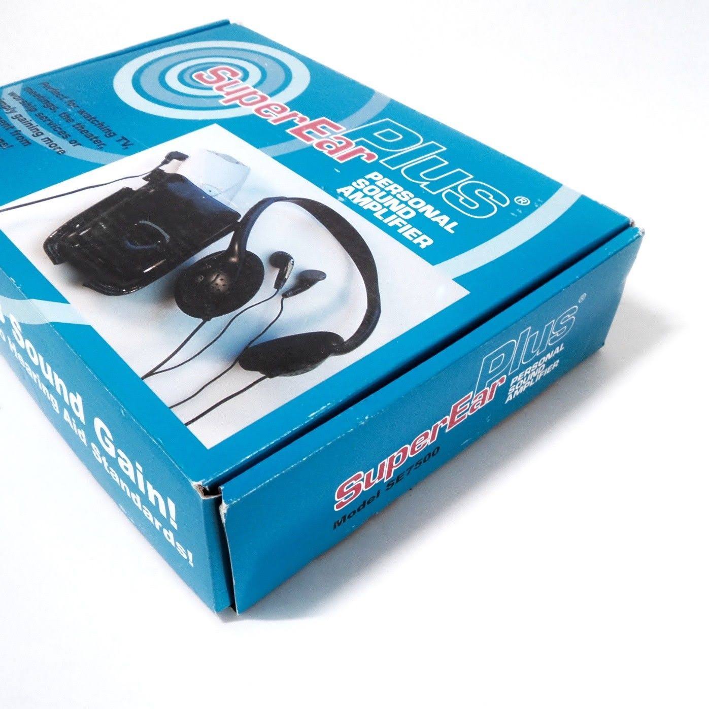 SuperEar Plus Sonic Personal Sound Amplifier SE7500 with Case, Headphones