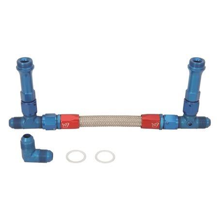 Jegs 100825 Dual Feed Fuel Line (Fuel Log) Kit for Holley 4150 Carburetors