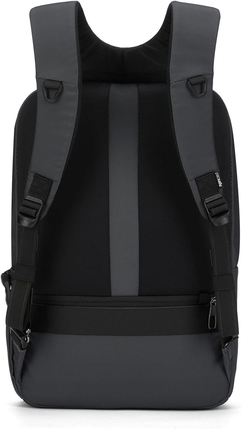Pacsafe Metrosafe X Anti Theft 20L Backpack-with Padded 16" Laptop Sleeve, Slate, 20 Liter
