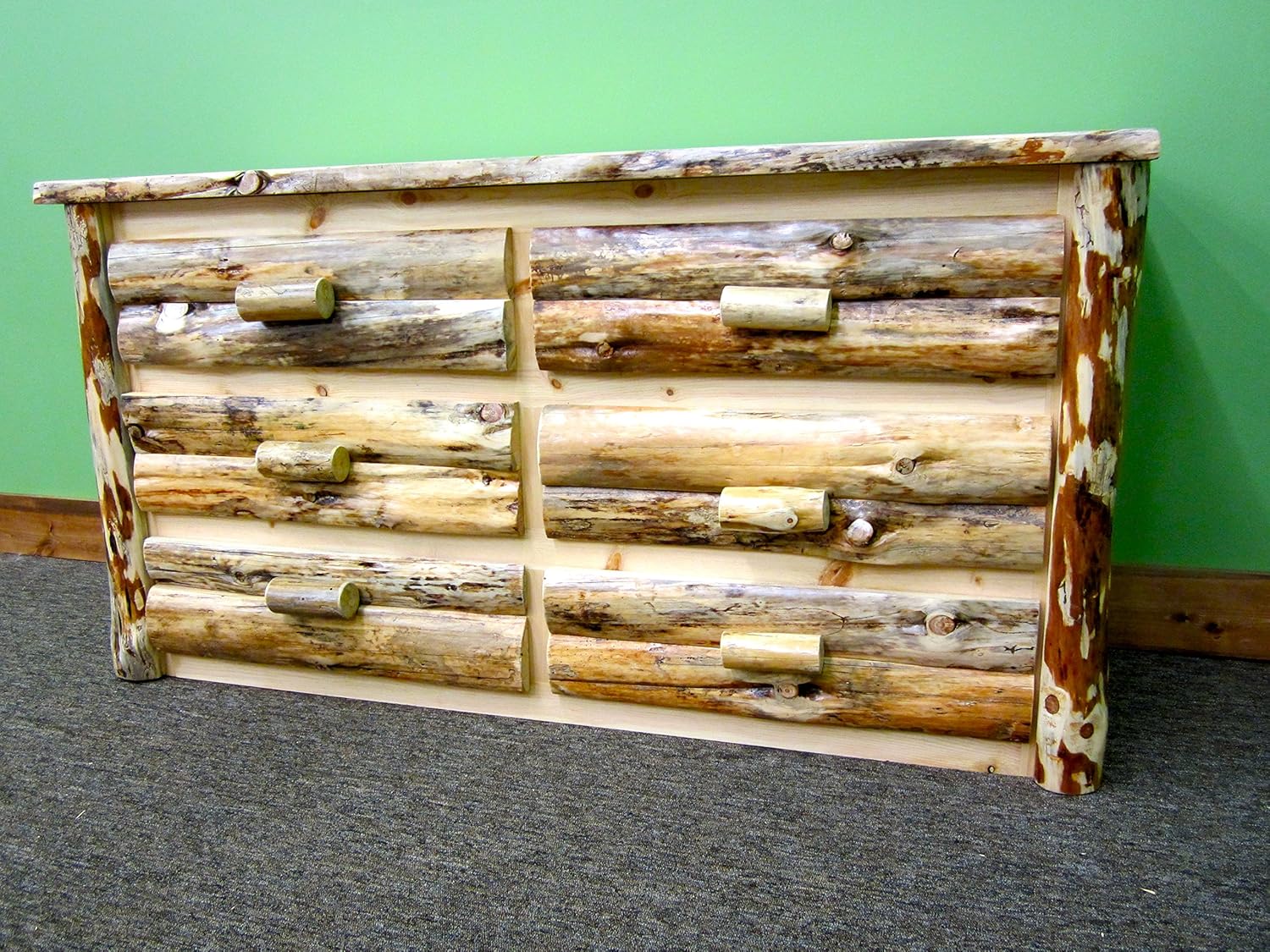 Northern Rustic Pine Dresser - Solid Wood 6 Drawers