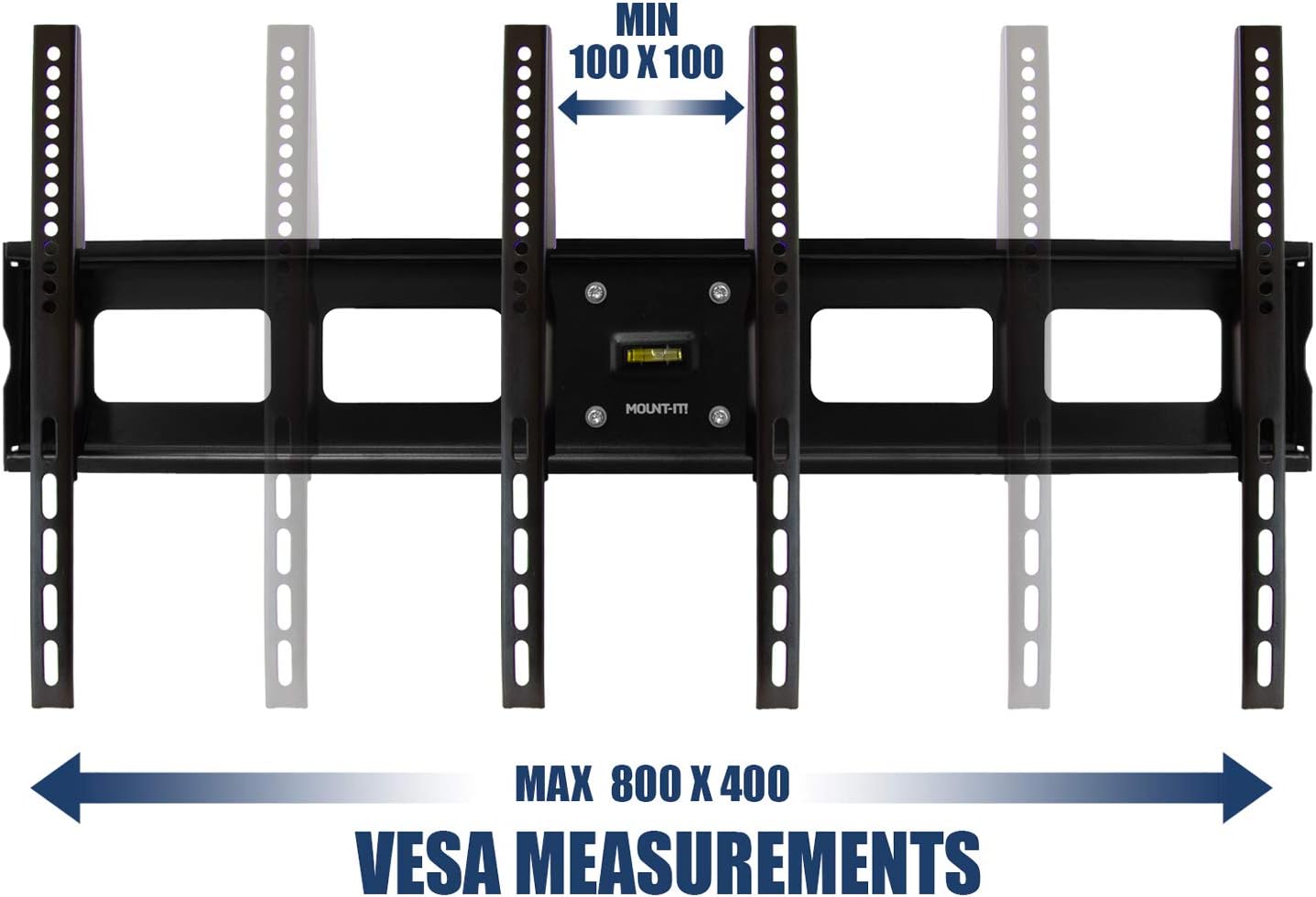 Mount-It! Corner TV Mount | Premium Swivel Full Motion Caddy Corner Wall Bracket for 37-63 inch Flat Panel Screens VESA up to 800x400, 132 lb Capacity, Black Pack of 2