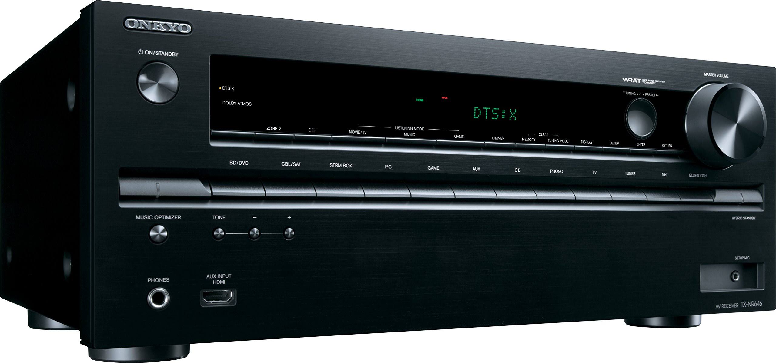Onkyo TX NR646 7.2 Channel AV Network Receiver - Black
