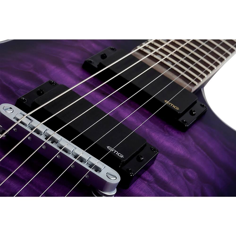 Schecter Guitar Research C1 Platinum Electric Satin Purple Burst